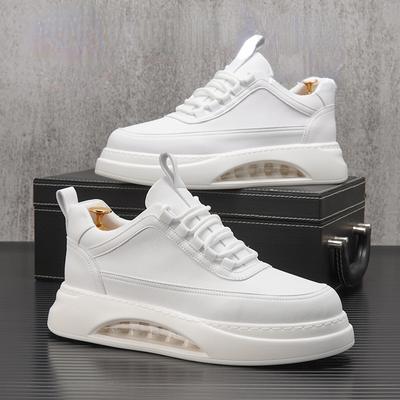 Moda Novità in Scarpe da Ginnastica Casual da Uomo con Plateau Scarpe Bianche per il Tempo Libero Scarpe da Ginnastica da Uomo Antiscivolo Scarpe Vulcanizzate da Uomo Scarpe da Skate con Cuscinetto d'Aria