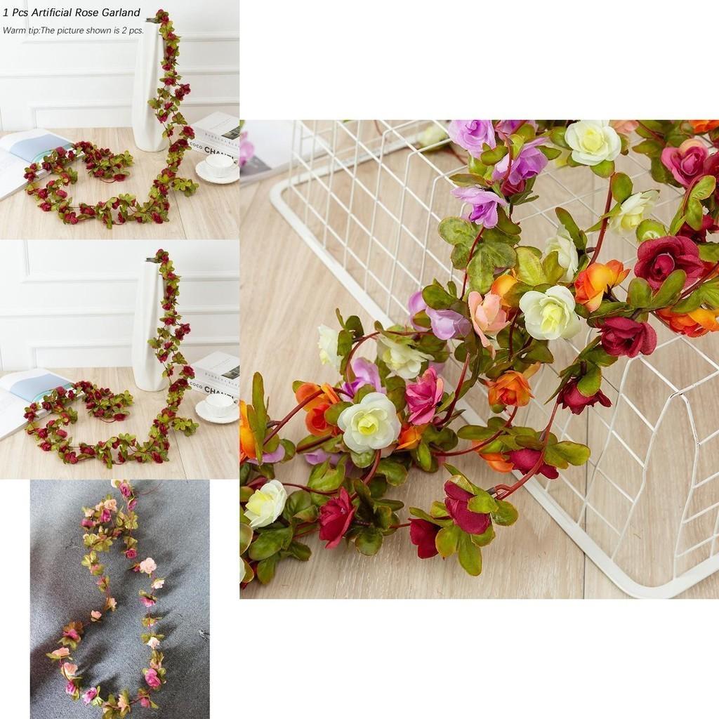 Elegant Autumn Small Peony Ivy Leaf Vine Fake Plant Garland For Home Dcor