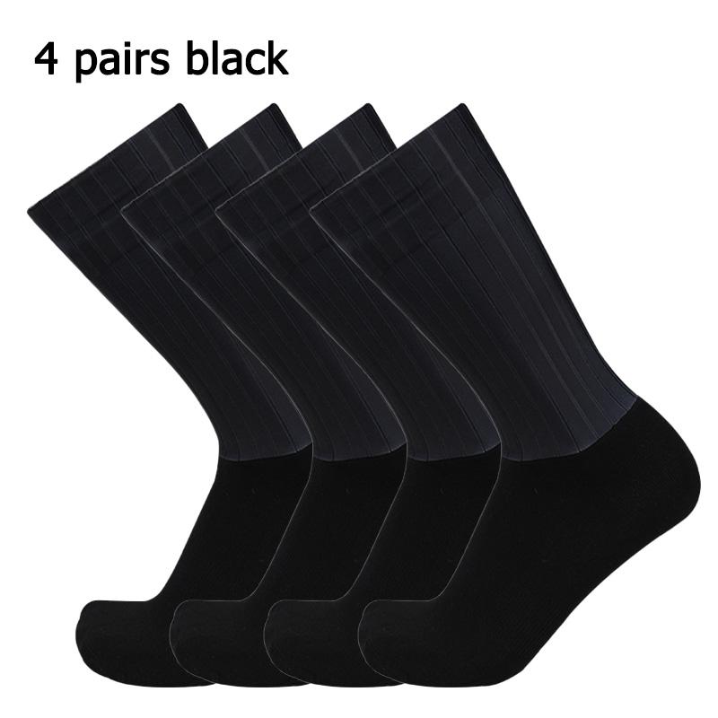 4 Pairs/set Anti Slip Silicone Summer Socks Mixed Color Cycling Socks for Men and Women Cycling Sports Running Socks