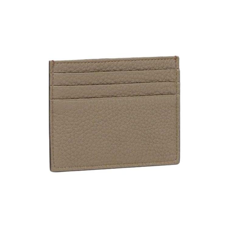 Fendi Palladium Finish Metal FF Accessory Leather Card Holder Men Card Holder Burgundy 7M0164-AJF6-F1HRV