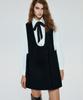 Untage Wool Trapeze Mini Dress (Black)_Uws-Ss22