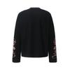 Mens Long Sleeve T-Shirt Cross Print Streetwear Loose Fit Dark Aesthetic Casual Top
