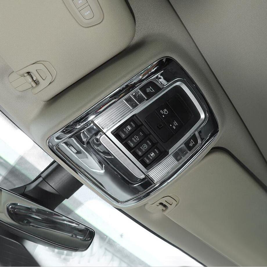Fit For Ram 3500/2500/1500 19-24 Chrome Roof Reading Light Lamp Frame Trim Cover