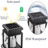4/2/1PC Solar Palace Lantern Outdoor Hanging Waterproof LED Decoration Flashing Flameless Candle Light, Used for Christmas Party Decoration
