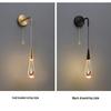 Elegant Brass Crystal Wall Lamp for Bedroom, Living Room, Staircase, or Corridor