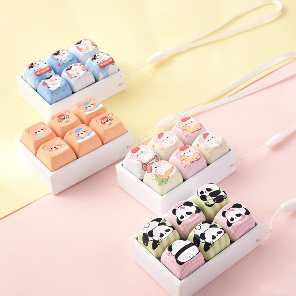 Sensory Clicky Button Keyboard Clicker Toy Keyring Keyboard Button Clicker Key Chain Pendant