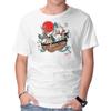 Unisex Crew Neck T-Shirt Miyazaki's Ark Graphic Short Sleeve Casual Tee