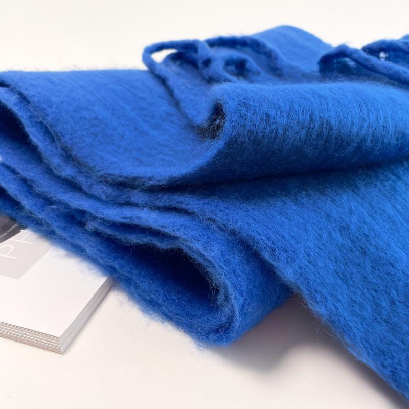 Solid color mohair scarf vacuum packaging autumn and winter warm scarf shawl women