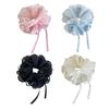 Lace Hair Rope Hair Bun Scrunchies Elastic Hair Rope Big Hair Scrunchy Heavy Duty HairBands Female Accessories