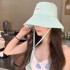 New Outdoor Casual Versatile Fisherman Hat for Women In Summer Sun Protection Sun Hat Big Head Circumference Showing Face Small Basin Hat Trendy