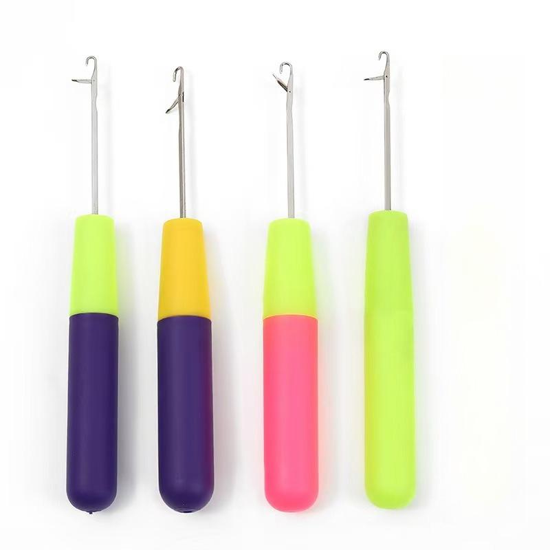 Ago per Latch Hook con Manico Ergonomico Fai da Te Treccia Capelli Uncinetto Strumento per Lavori a Maglia a Mano