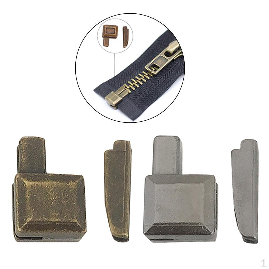 

40 комплектов #5 Металлический замок-слайдер для молнии, фиксатор, нижний стопор, вставной штифт