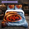 Eintracht Frankfurt Calcio Set Biancheria da Letto 3 Pezzi Morbido Copripiumino con Federe Set Decorazione Camera da Letto per la Casa