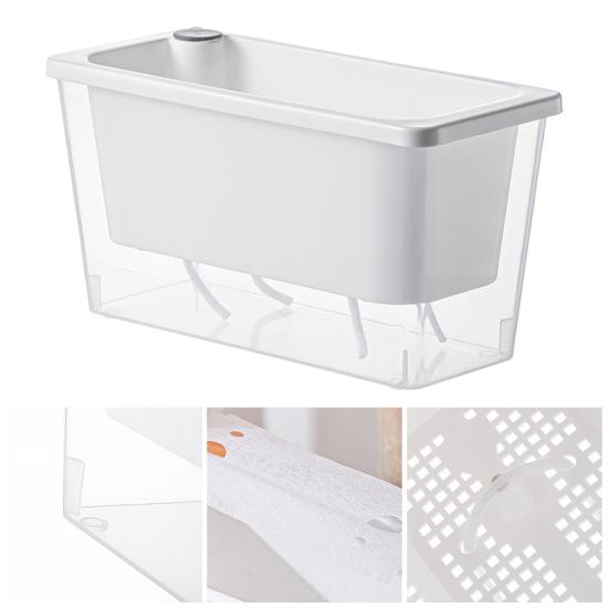 Self Watering Planter Plastic Flowerpot with Reservoir Easy Refill Plant Pot with Wick Ropes for Succulents Scallions Balcony Windowsill Gardening