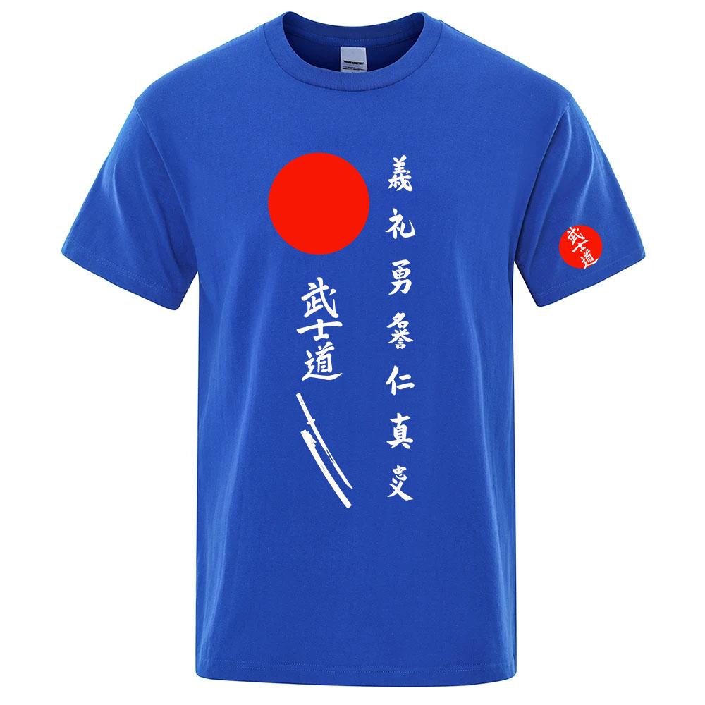 Japan Bushido Japan Bushido The Unisexs regular shortsleeved shirt is suitable for summer and has a soft fabric T shirt