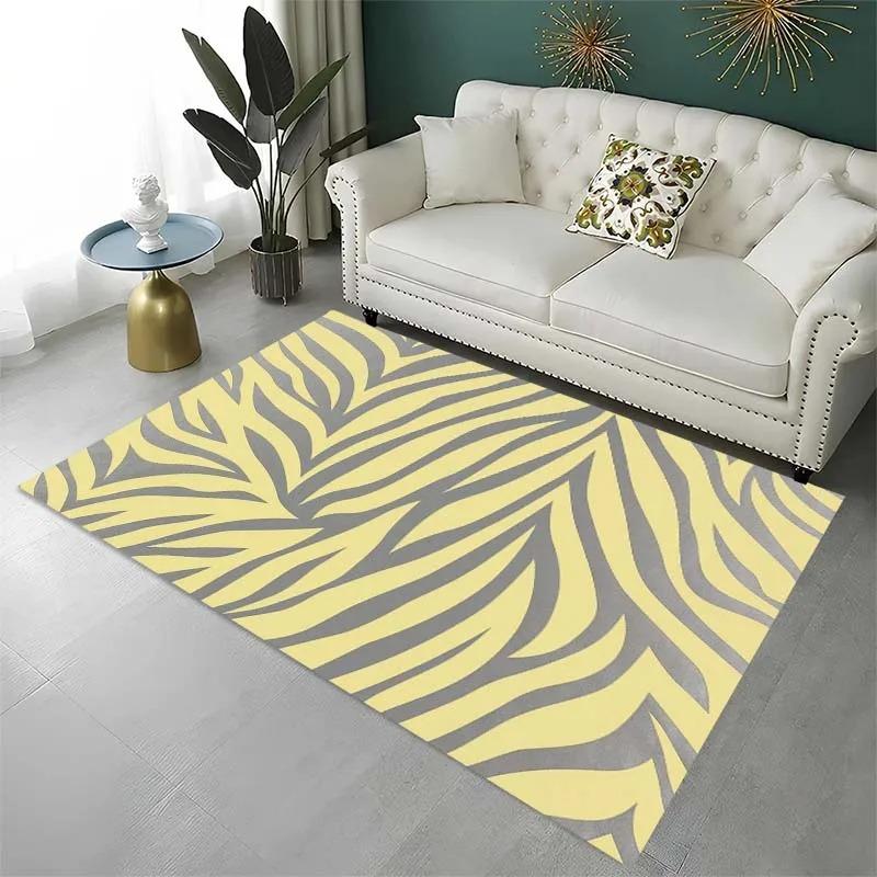 Zebra Stripes Colorful Pattern Floor Mats Door Front Decoration Home Living Room Floor Mats