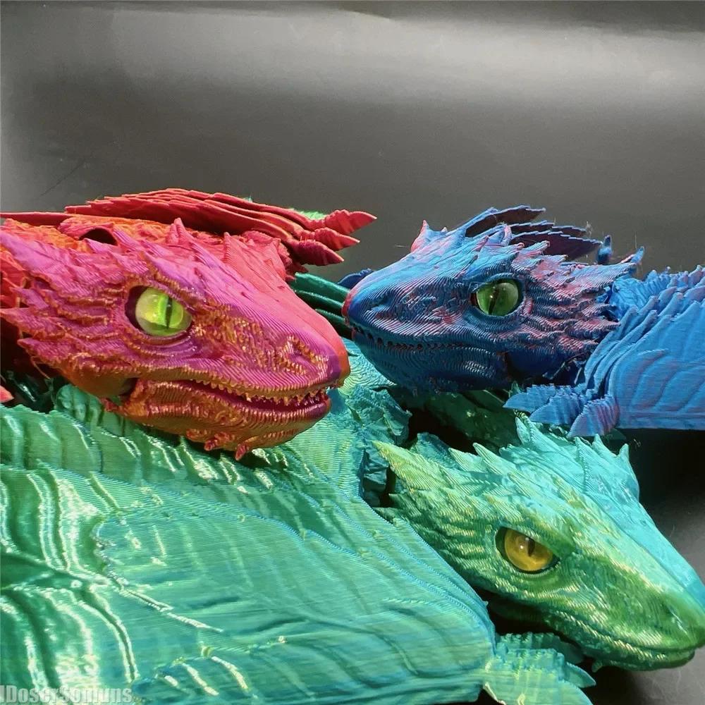 3D-Druck Archaeopteryx Fliegender Drache Modell Beweglich Mehrgelenkig Dekoration Kinder Spielzeug Dekor Figuren für Jungen Mann Frau Geschenk