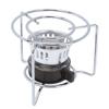 Outdoor Portable Stainless Steel Mini Heating Stove with Rack for Solid Alcohol Fuel Camping Picnic