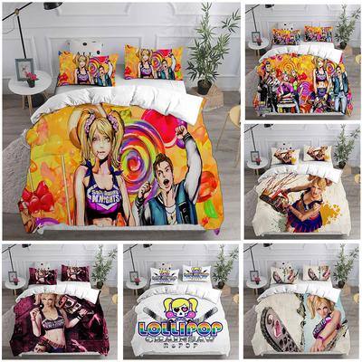 Lollipop Kettensäge Bettwäsche-Sets Bettdecke Steppdecke Bettbezug Kissenbezug 2-3 Teile Sets Kinder Erwachsenen Schlafzimmer Dekoration