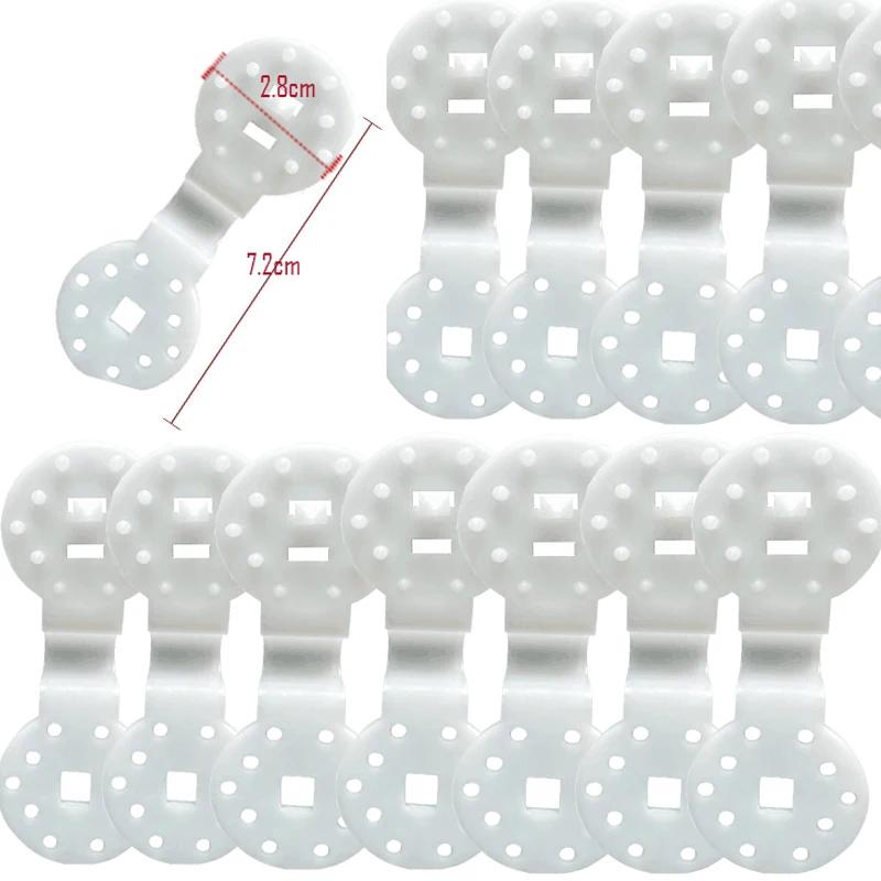 

1-100Pcs Shade Cloth Clips, Grommet Clamps for Sunblock Net Mesh Cover, Garden Greenhouse Fabric Fixing Accessories 10PCS