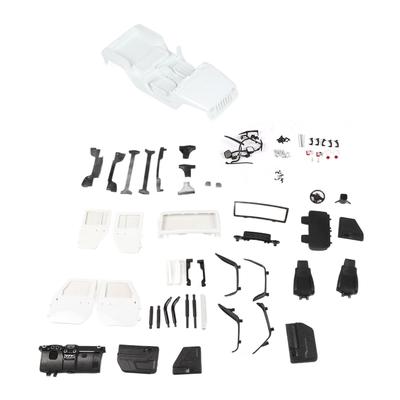 313mm Wheelbase Open Car Body Shell Accessory Fit for SCX10 90046 110 RC Car ModelWhite