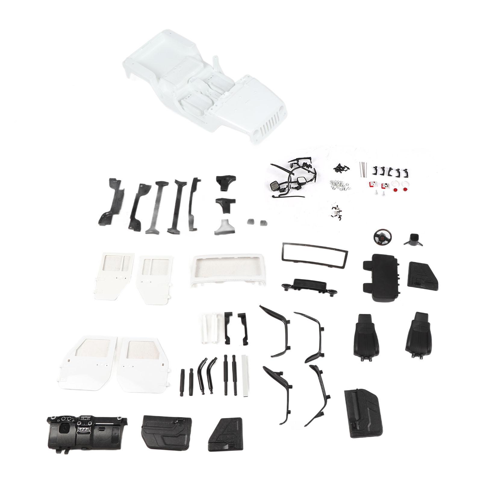 

313mm Wheelbase Open Car Body Shell Accessory Fit for SCX10 90046 110 RC Car ModelWhite білий