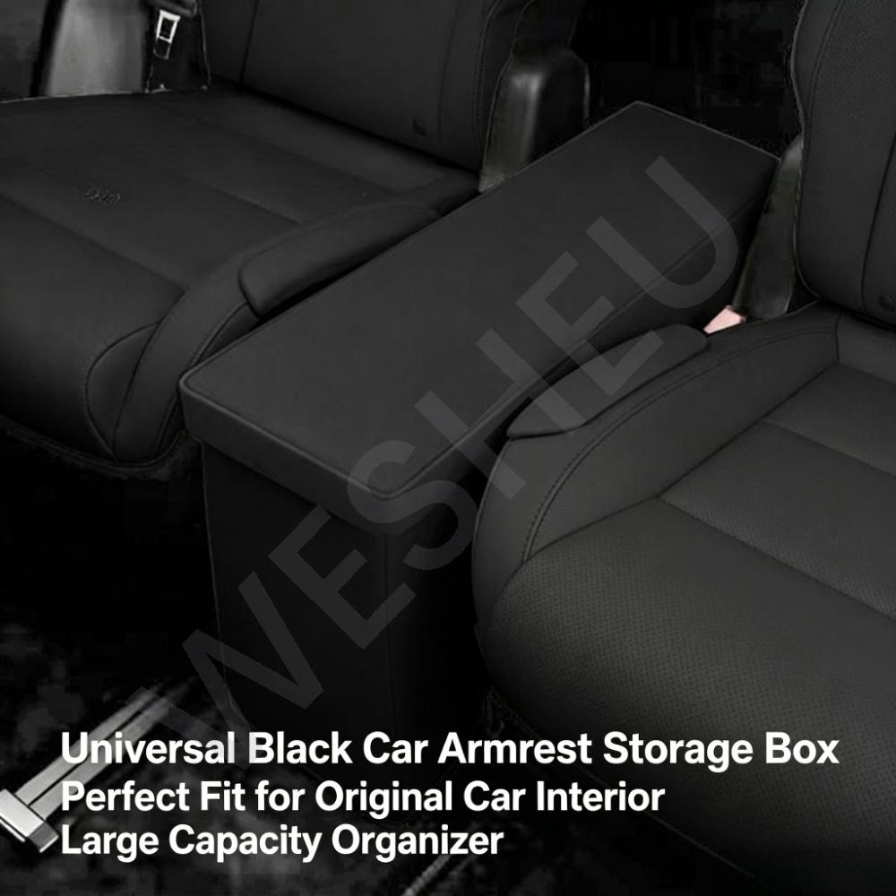 For Tesla Model YL 6-Seater 2025 2026 2nd Row Middle Passage Storage Box Central Hidden Stowing Organizer Interior Accessories