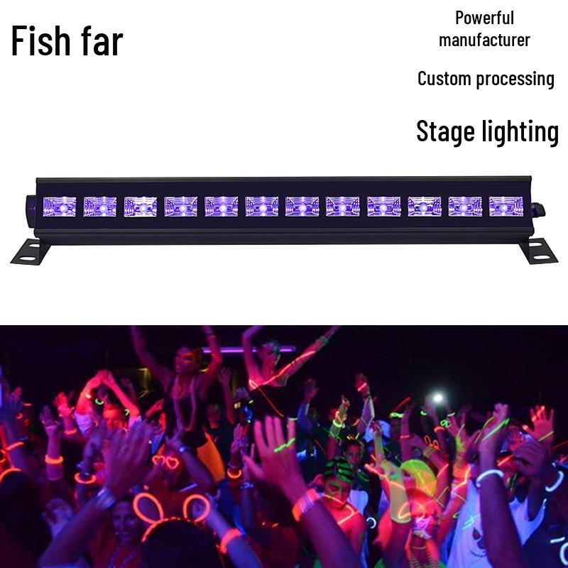 LED UV Stage Light: Sound-Activated Purple Wall Washer Decoration Spotlight