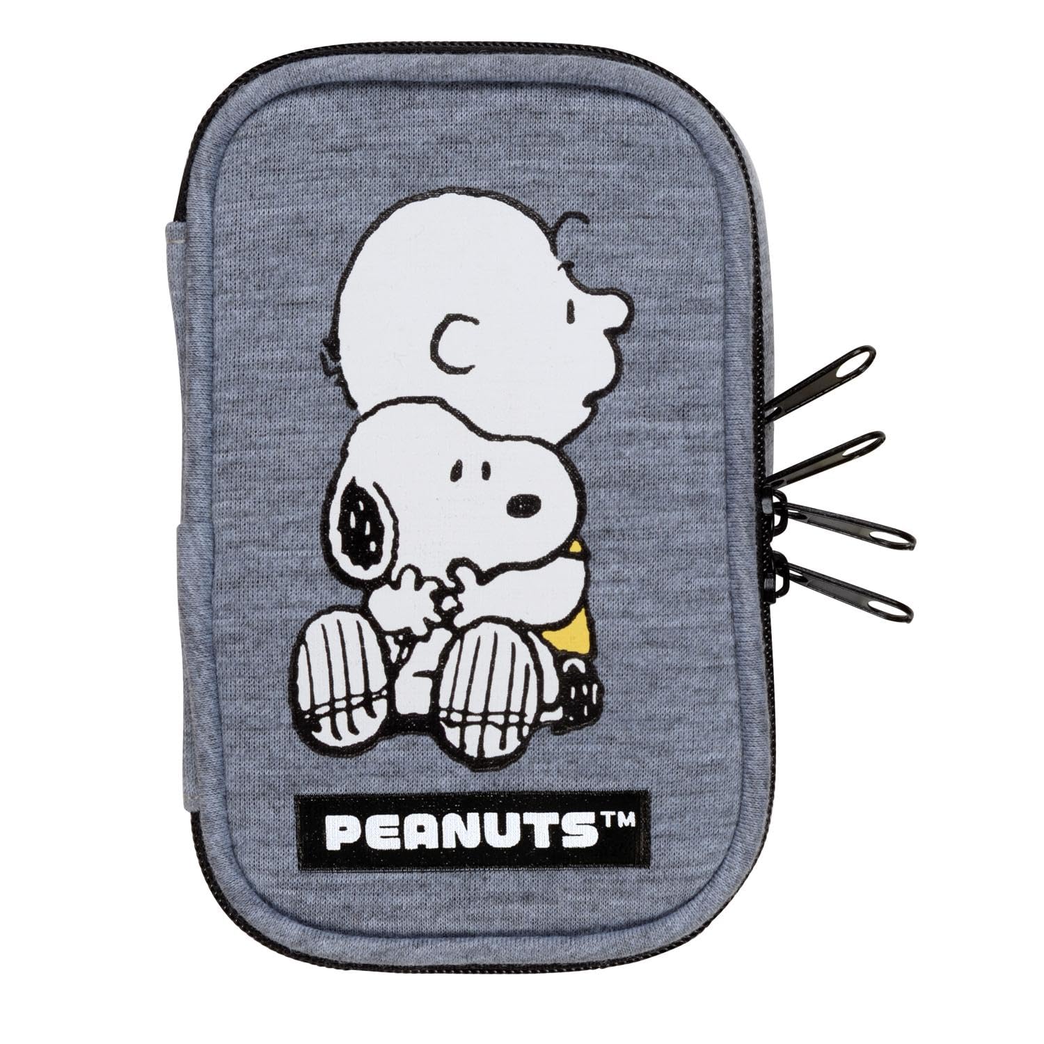 Misasa Sewing Kit Snoopy PEANUTS Zipper Pouch classroom emergency Gray 18702 (for carrying, use, repairs) No.