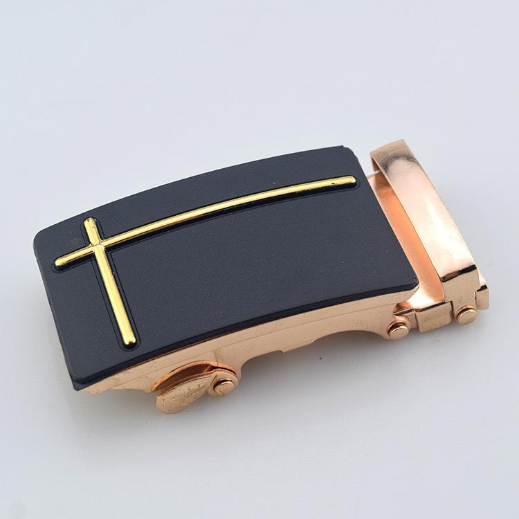 Men's Iron Automatic Belt Buckle with Logo