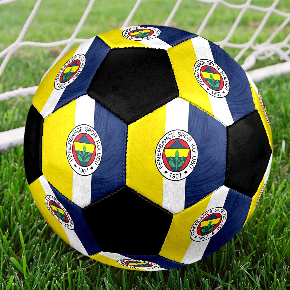 Fenerbahçe S.K Pallone da Calcio Colorato Per Tutte le Età Cucito a Macchina PVC Pronto per la Competizione Resistente Alto Rimbalzo.TAGLIA5