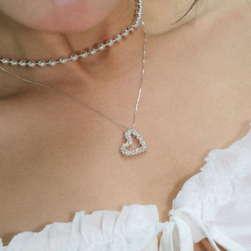 Pacipick Drop Heart Necklace