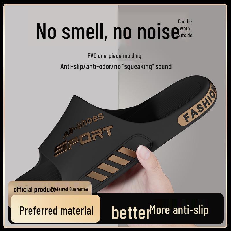 2025 New Style Plus Size Men's Outdoor Sport Slippers - Wear-Resistant, Non-Slip, Thick Sole for Home or Summer Use.