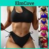 Out Split Oneshoulder Hollow Womens Sexy Bikini Fashion With Chest Pad No Steel Bra Swimsuit