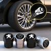 4Pcs Metal Car Wheel Tire Valve Caps Stem Case Cover For Peugeot 208 3008 308 2008 207 107 508 406 407 307 206 301 408 5008 4008 R7