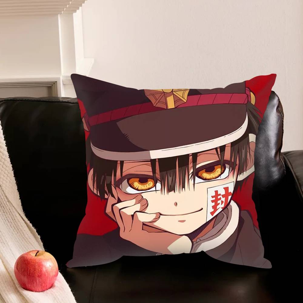 Manga Toilet-Bound Hanako-Kun Pillowcase For Sofa Room Office Decor Printing Protector Cushion Cover Valentine Gift Custom