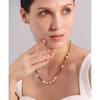 Yhpup Gorgeous Natural Freshwater Pearls Measly Bead Chain Stainless Steel Handmade Necklace Charm Luxury Fashion Trendy Jewelry
