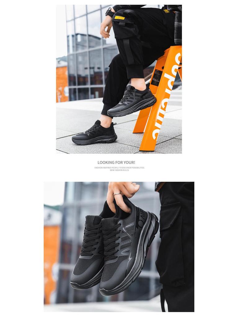 Men's 2025 Autumn/Winter Soft Sole Non-Slip Running Shoes - Fashionable, Wear-Resistant Casual Outdoor Sports Footwear
