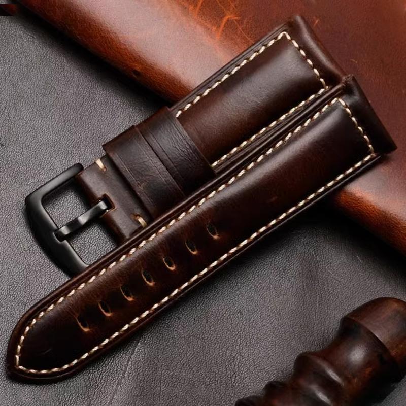 Retro Cowhide Watch Strap 20mm 22mm 24mm 26mm Band Universal Replacement Watchbands Bracelet Watches Vintage calfskin strap
