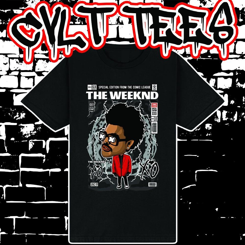 Футболка в стиле обложки комикса The Weeknd ~ 100% Хлопок Унисекс XXXXL