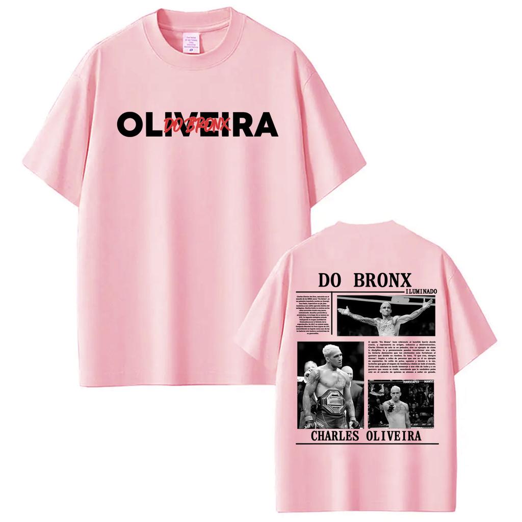 Limited Do Bronx Charles Oliveira Graphic T Shirt Unisex Women Harajuku Vintage Gothic T-shirts Casual Cotton Short Sleeve T Shirts
