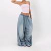 European and American Versatile Loose Jeans Women 2025 American Retro High Street Wide-leg Loose Trousers Trend Ins