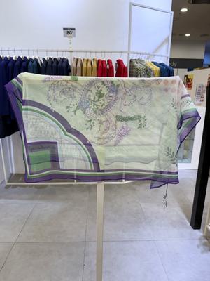 Crocodile Lady Square Pattern Scarf CLDMF1103