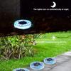 2Pcs Solar Mosaic Disc Lights Waterproof Pathway Lights Outdoor LED Garden Stake Lights Auto On/Off Solar Powered Lamps for Yard Lawn Driveway