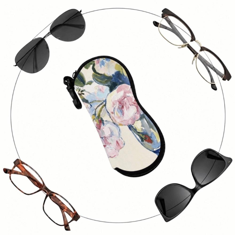 Hanging Sunglasses Case Cartoon Sunglasses Holder Fashion Reading Glass Pouch Eyewear Accessories