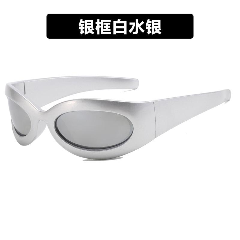 YK sunglasses new retro trend sunglasses future technology sense hip hop punk sunglasses women