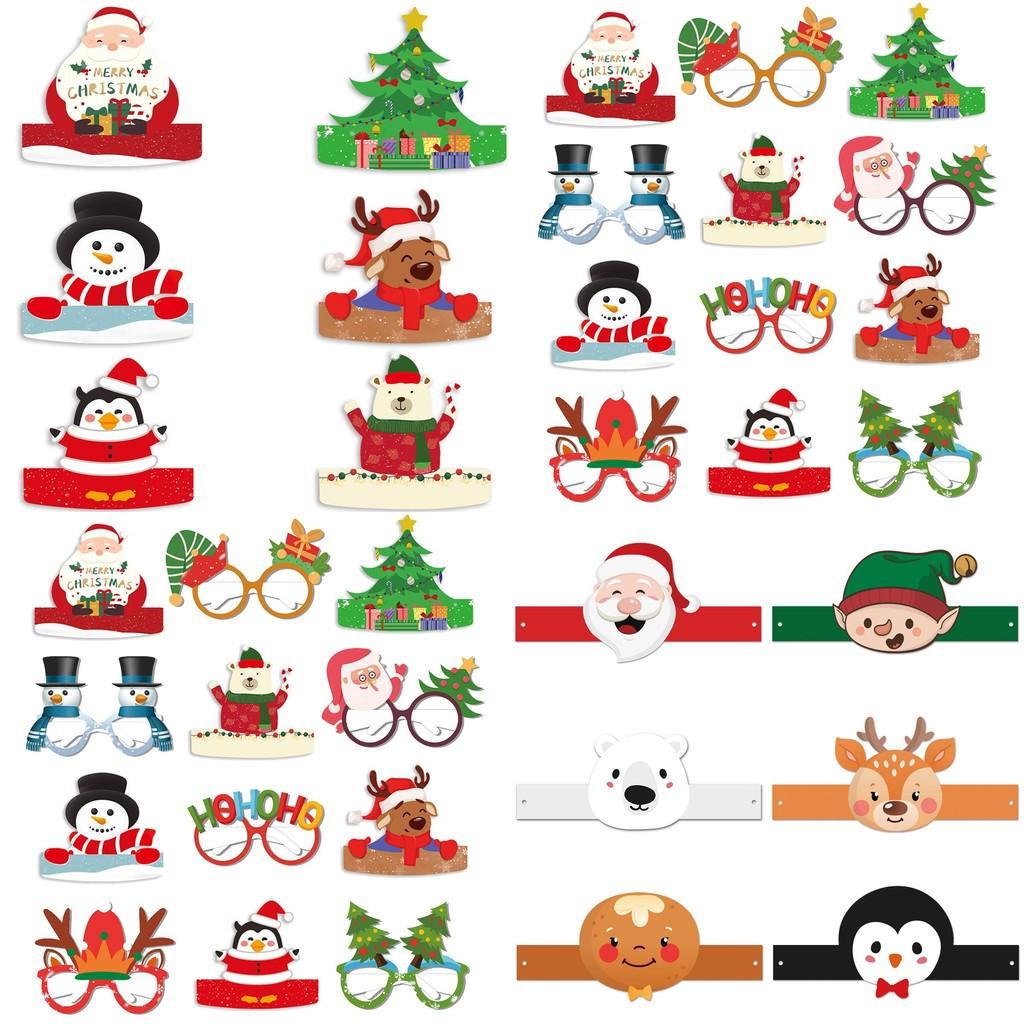 Christmas Celebration Paper Costume Accessories For Festive Photo Props
