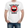 Samurai Sushi Japanese Restaurant Mens TShirt Sushi Lover Summer Casual T Shirt Men Daily Life Crewneck Cotton Short Sleeve