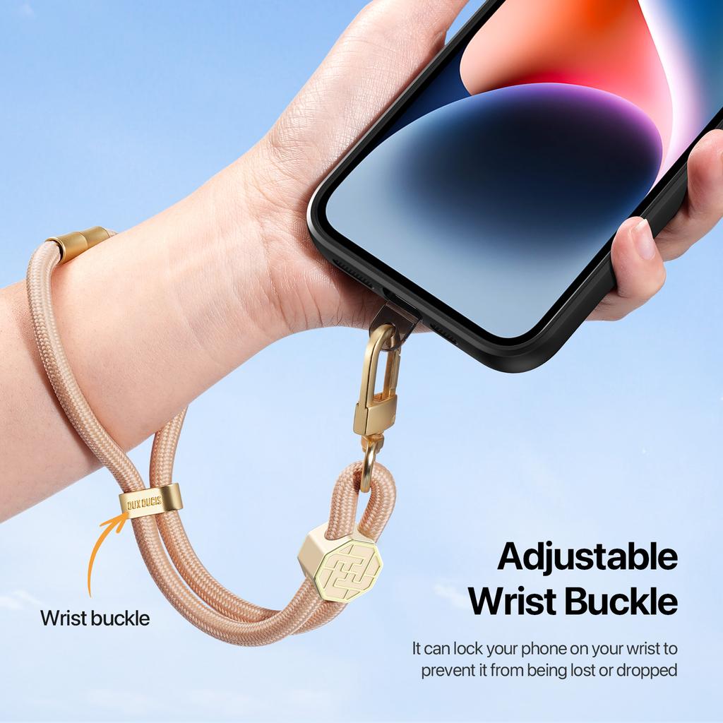 Für DUX DUCIS Garden Serie Handy-Lanyard Verstellbare Handgelenkschlaufe mit Hakenkreuzmuster