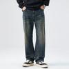 New Spring Jeans Men's American Retro Straight Slim Trousers